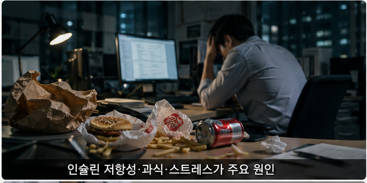 고혈당이 2주 이상 지속되는 원인