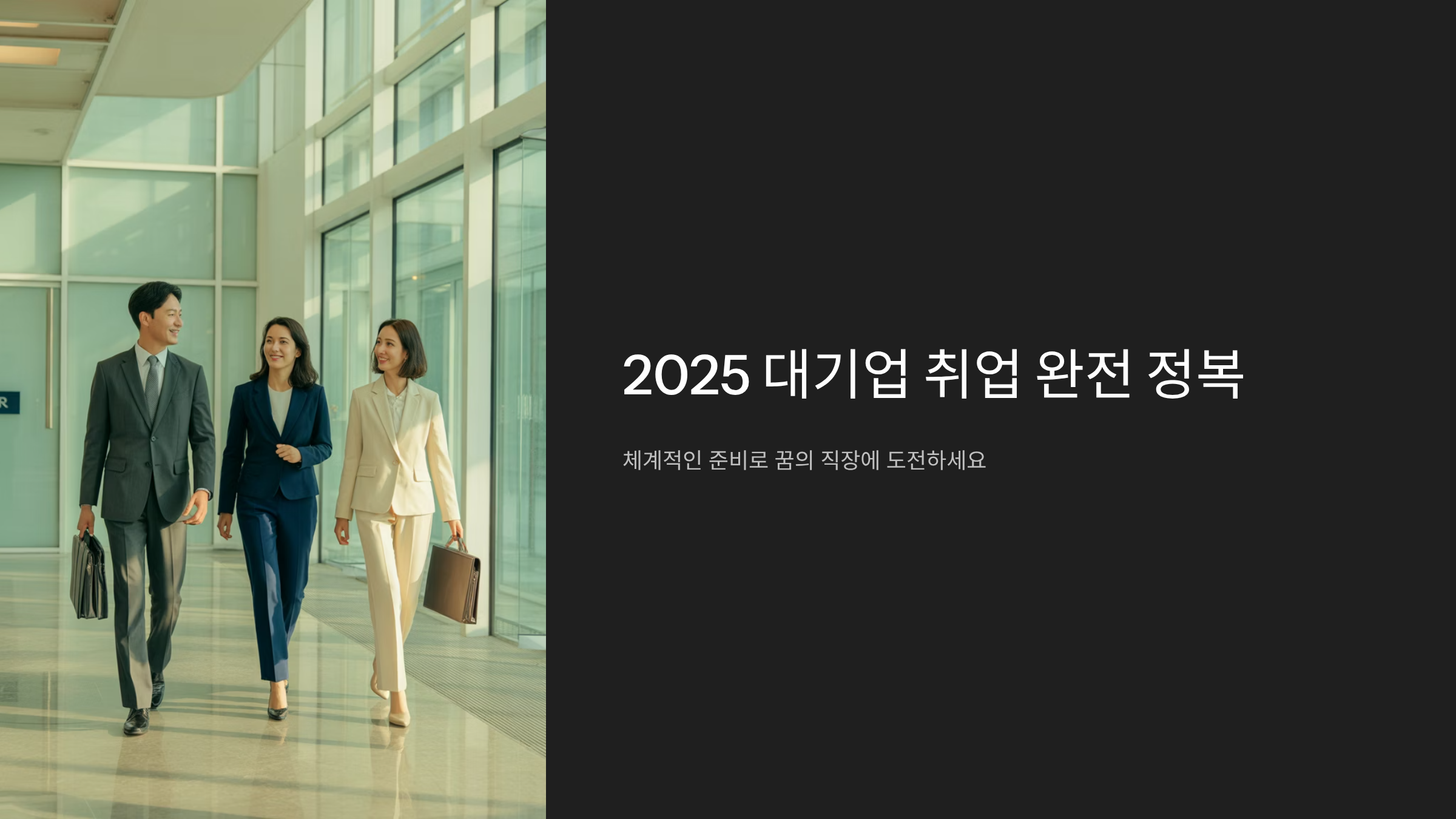 대기업 취업 스펙 관리, 2025년 성공 황금키워드