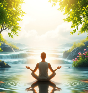 수기요법과 명상·호흡요법의 결합