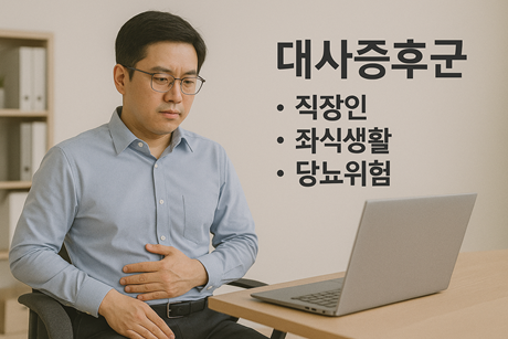 대사증후군 (직장인, 좌식생활, 당뇨위험)
