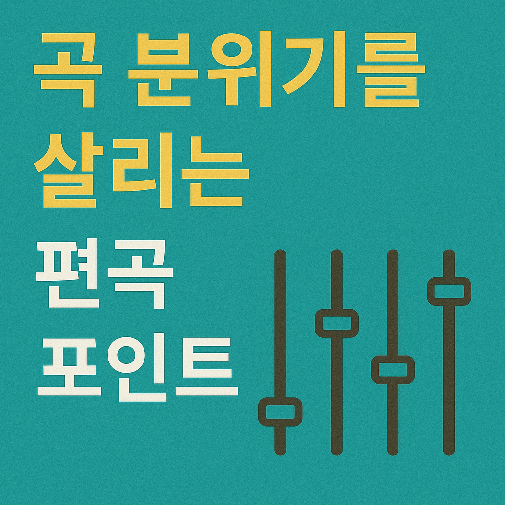 곡 분위기를 살리는 편곡 포인트 관련 사진