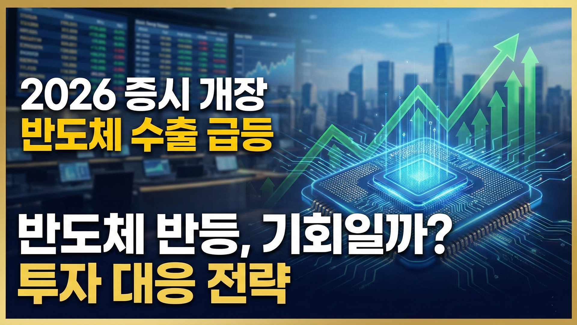 2026년 증시 개장 반도체 수출 급등 투자 전략 썸네일