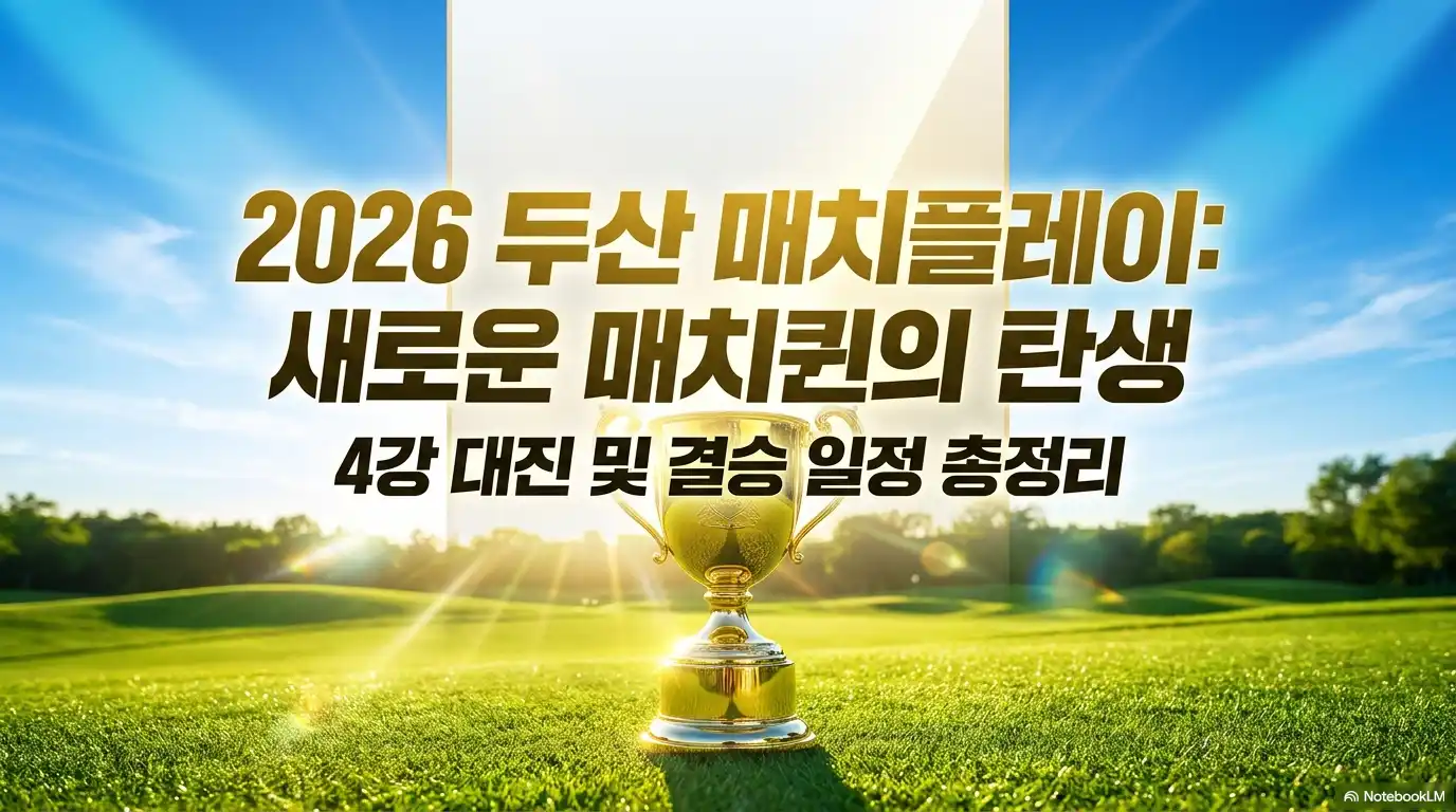 2026 두산 매치플레이 4강 진출자 및 결승 일정 총정리