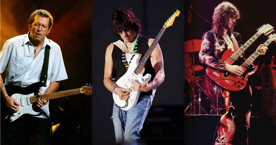 3 rock guitarists