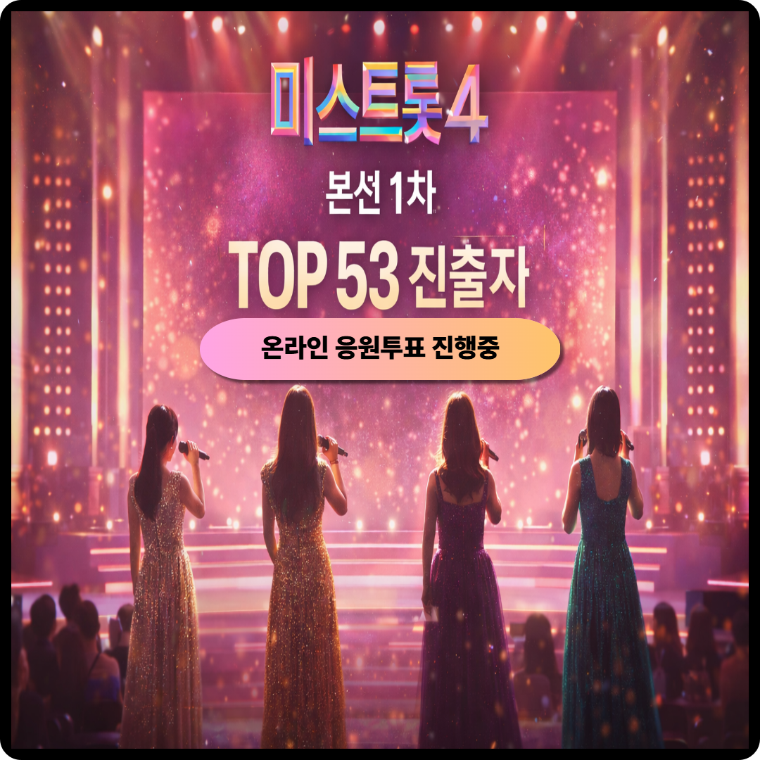 미스트롯4 온라인 응원투표 방법 이미지