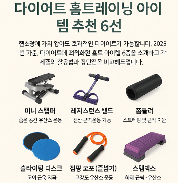 다이어트 홈트레이닝 아이템 추천6선