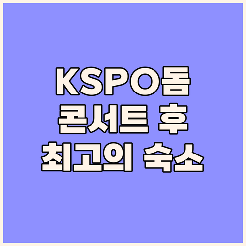 서울 올림픽 파크텔 KSPO돔 콘서트