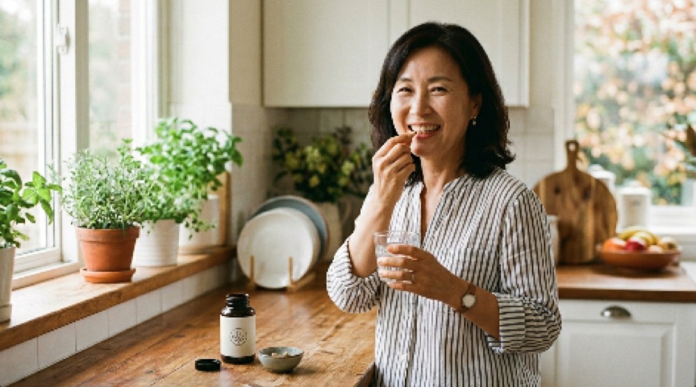 일상 속에서 눈 건강 보충제를 복용