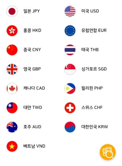 동전 환전소 환전가능 화폐