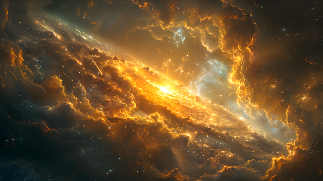 거대한 별로 폭발하는 초신성의 모습