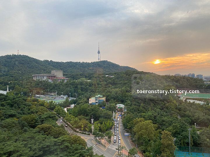 신라호텔-남산뷰-노을