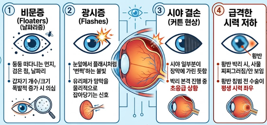 망막 박리 증상