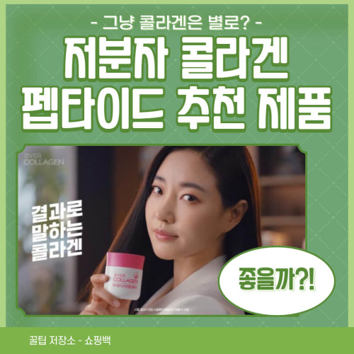 저분자 콜라겐 펩타이드 추천 제품