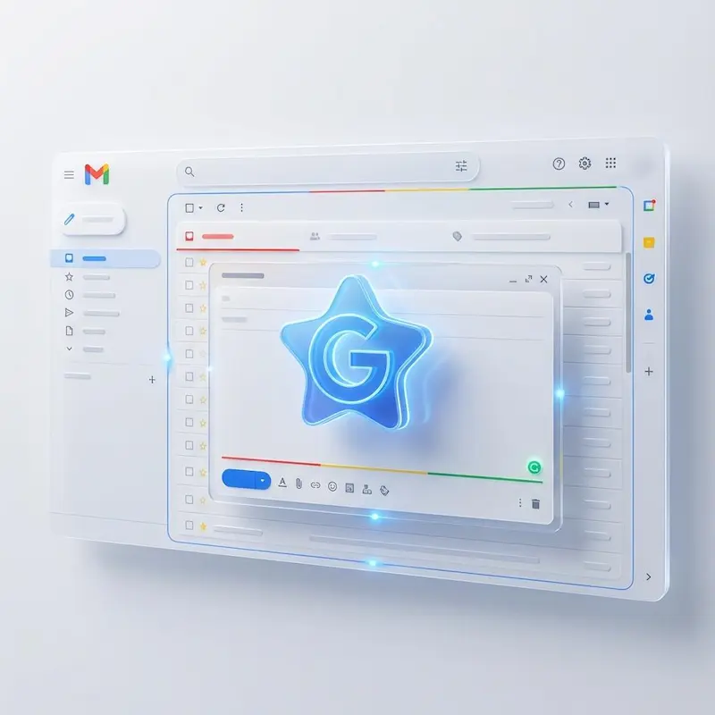 구글 제미나이(Gemini)와 지메일을 연동하여 이메일 답장을 자동 작성하는 모습