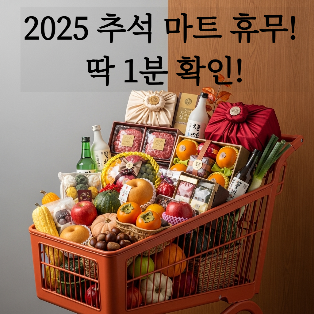 추석 장바구니 이미지