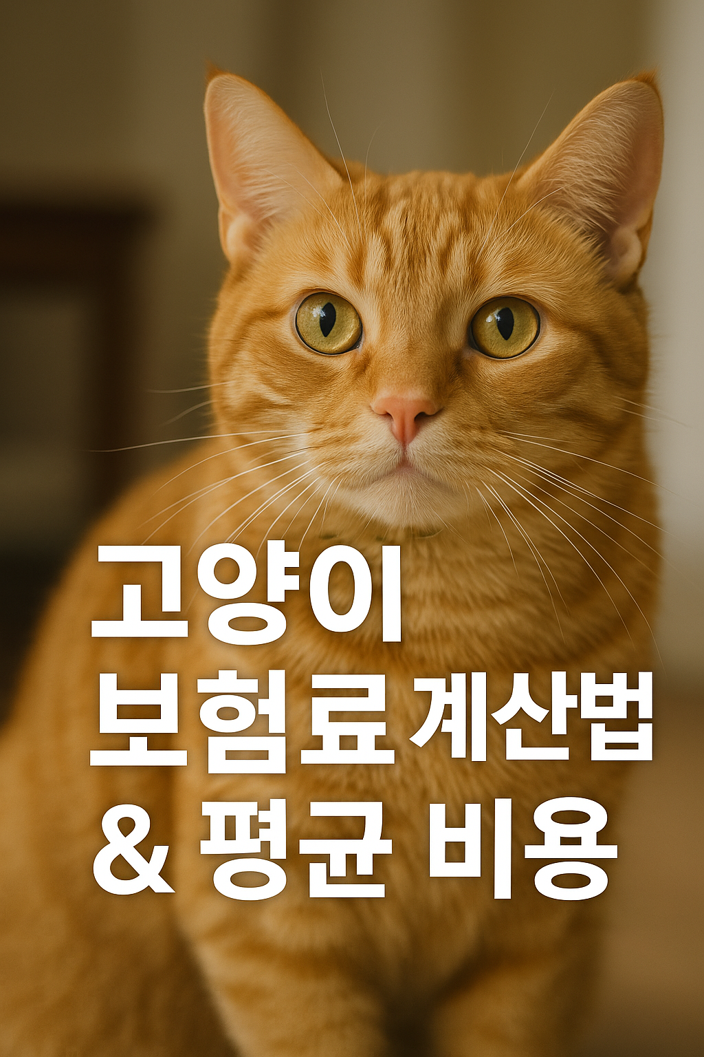 고양이 보험료 계산법과 평균 비용