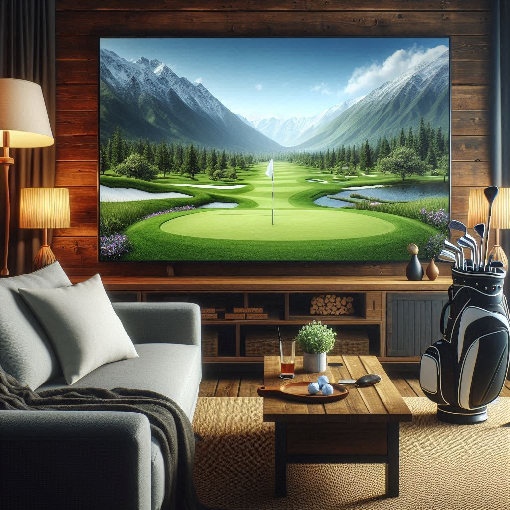 스크린골프장 배경