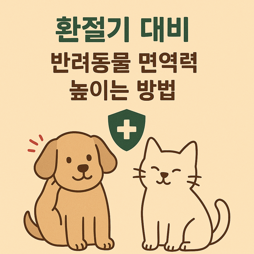 환절기대비 반려동물 면역력 높이는 방법