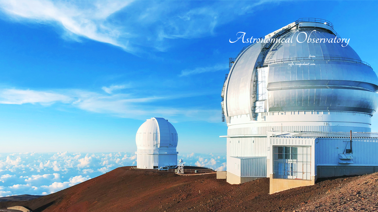 03 푸른하늘과 마우나케아 천문대 C - Astronomical Observatory 밤하늘배경화면