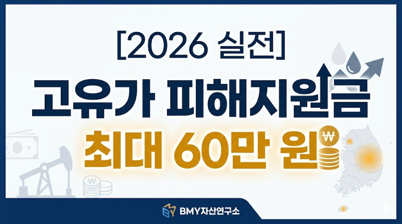 2026년 고유가 피해 지원금 최대 60만원 신청 가격 가이드 2026 Fuel Price Subsidy Guide BMY Asset Lab