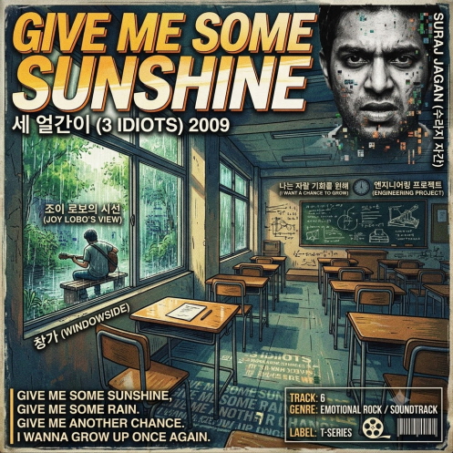 세 얼간이 2009 Give Me Some Sunshine 수라지 자간 빈 교실 창가