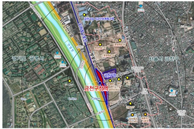 금청구청역-위치도