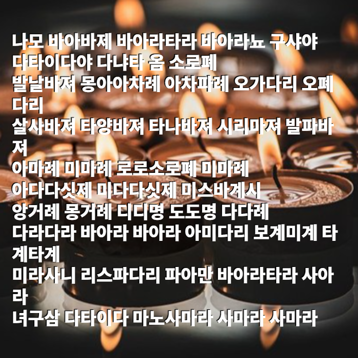 재물을 얻게하는 불설우보다리니경 