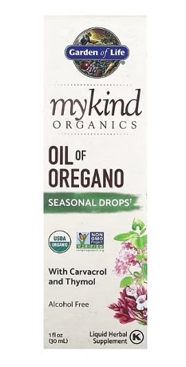 Garden of Life 오레가노 오일, 면역 강화 드롭스, 1fl oz(30mL)