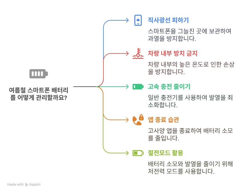 여름철 스마트폰 배터리 관리법