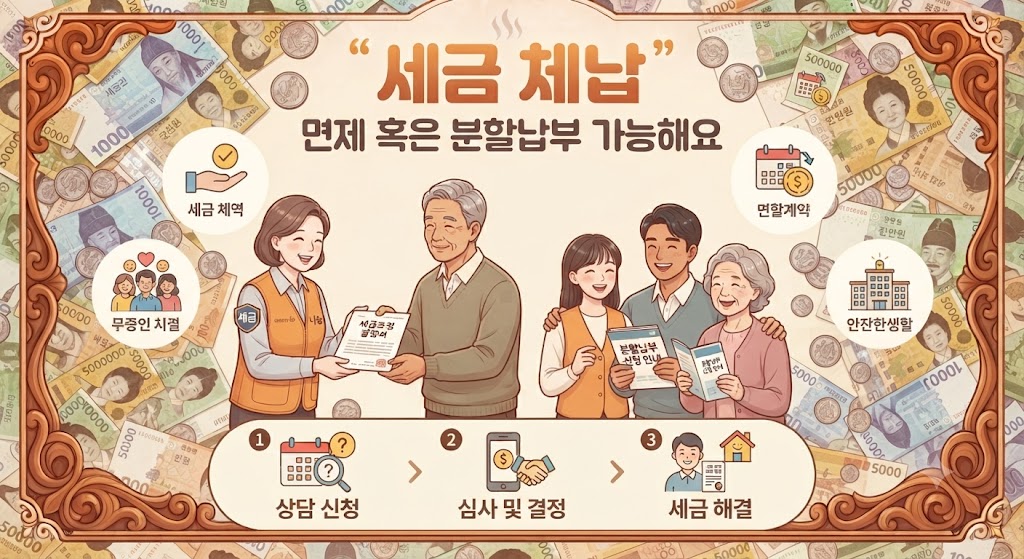세금 체납 생계형 체납자 세금 혜택 신청