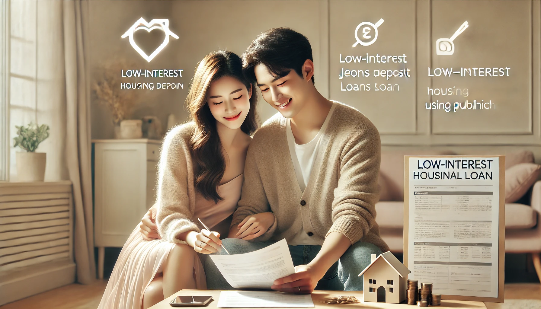 신혼부부 전세자금대출 조건 확인하는 이미지