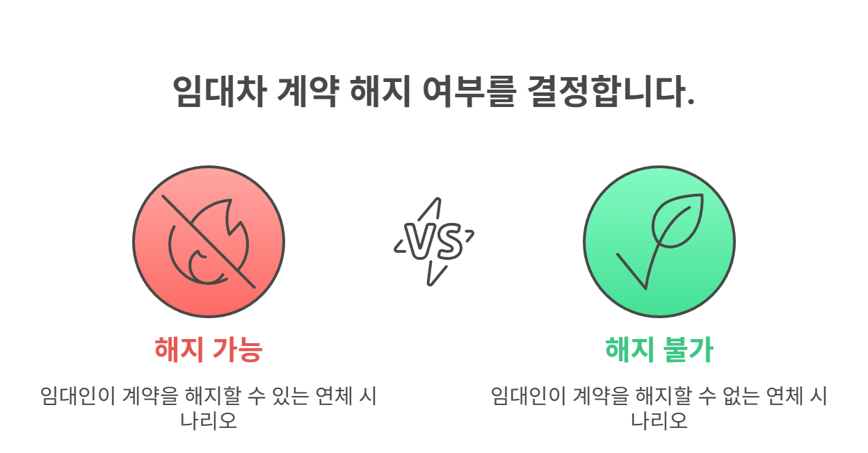 일반 주택 월세 연체 시 해지 기준