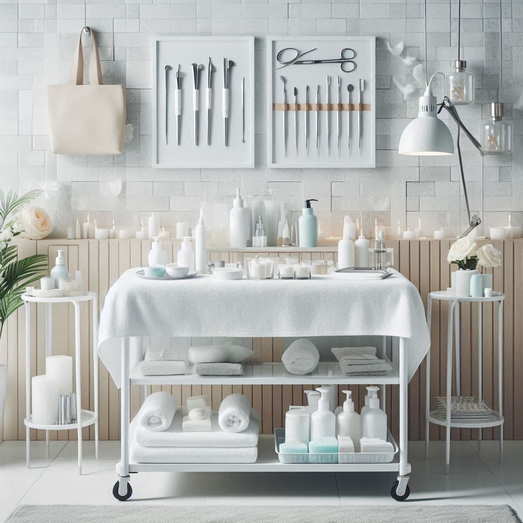 피부,체형관리 샵 배경