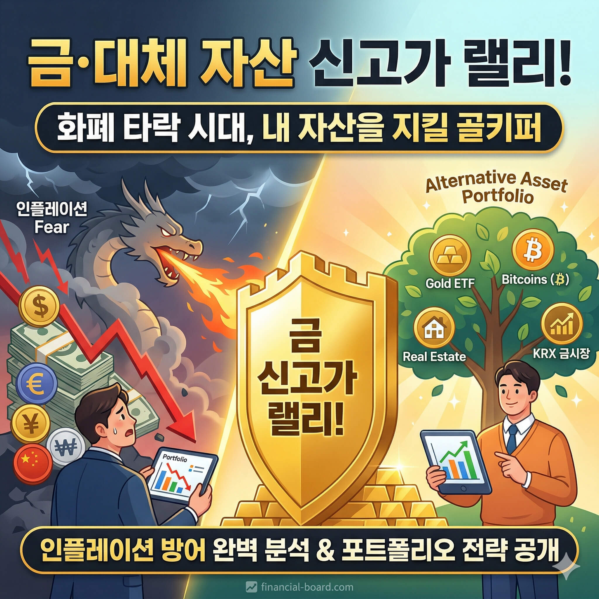 금 신고가 랠리 원인과 인플레이션 방어 안전 자산 투자 전략