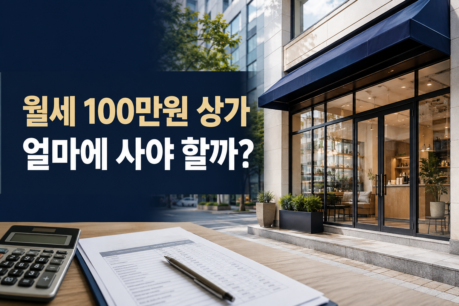 월세 100만원
