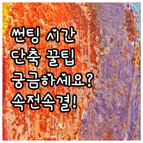 자동차 썬팅, 얼마나 걸릴까? 시간 ..