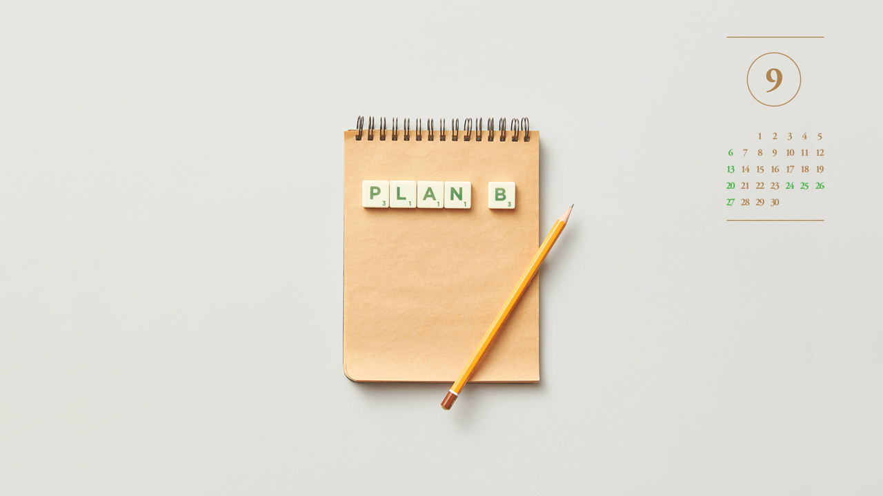 07 플랜B A - 2026년9월 달력배경화면