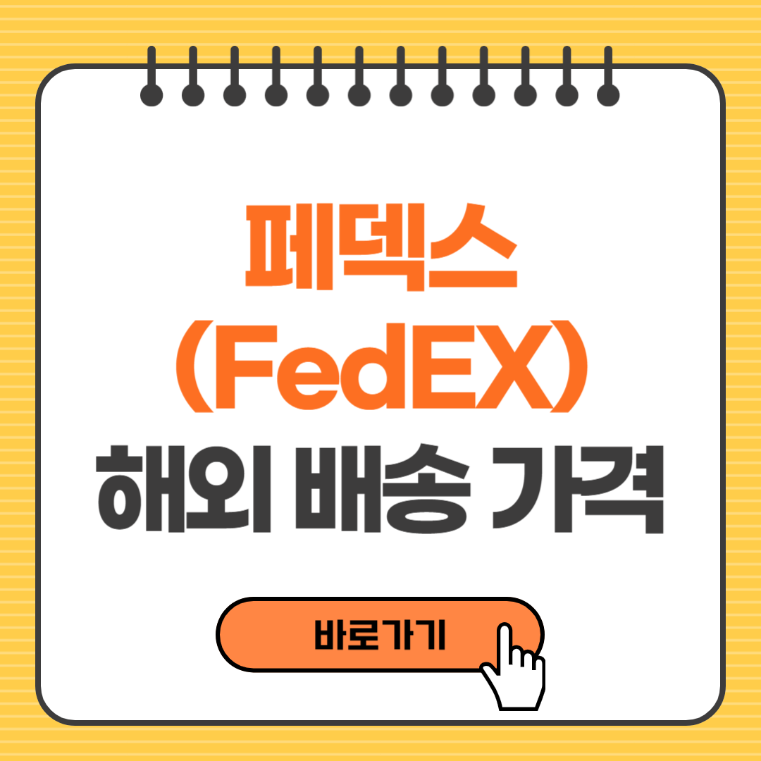 페덱스 해외배송 가격