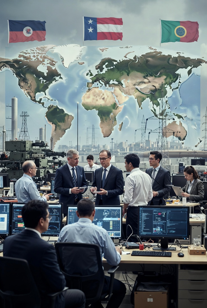 글로벌 긴장관련 그림