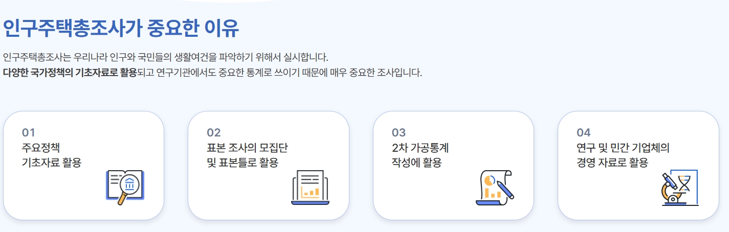 인구주택총조사 알바 조사요원 모집