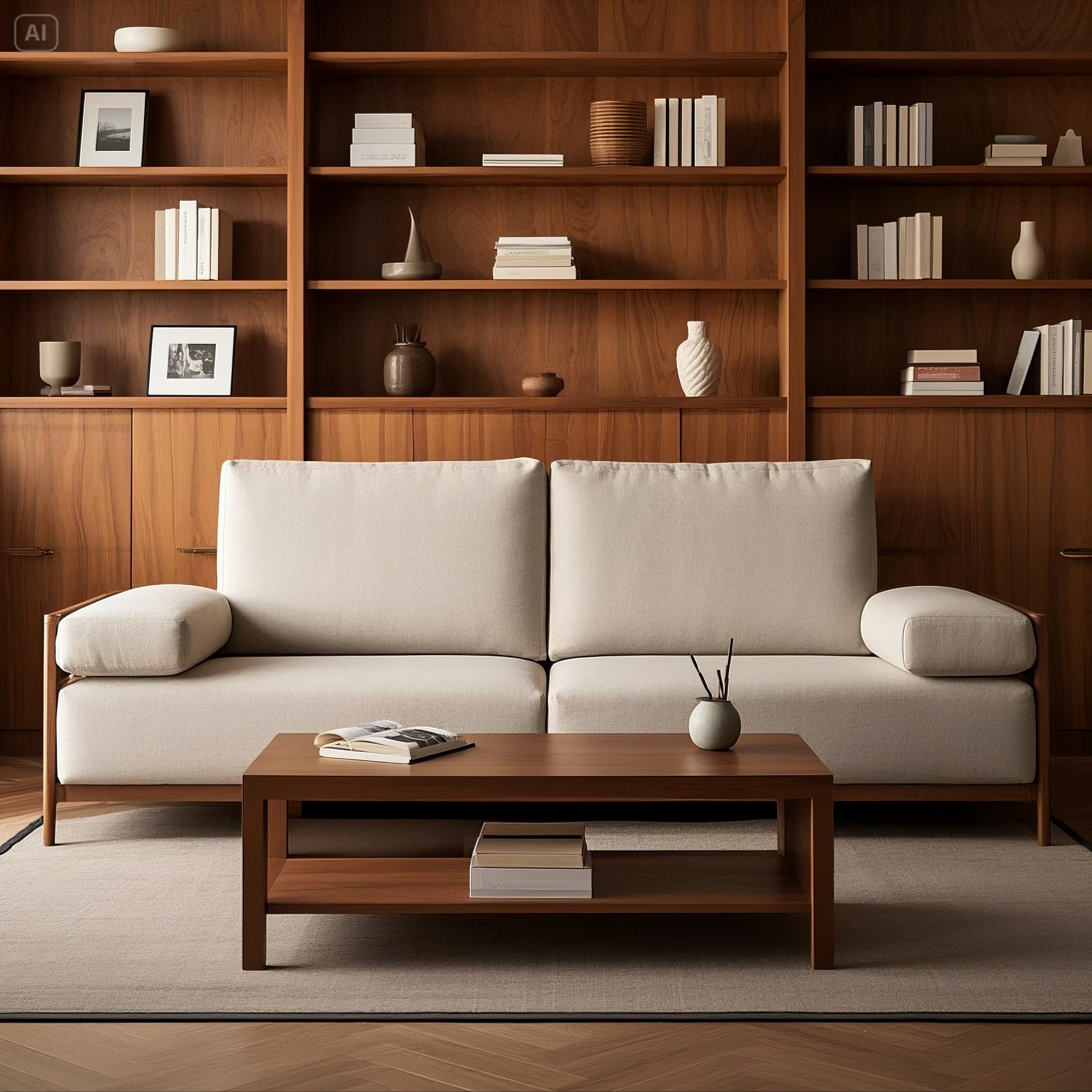 정리정돈의 기술,미니멀리스트가 되는 법 관련 집 안 거실을 깔끔하게 정리정돈하여 미니멀리스트 다운 모습을 볼 수 있는 사진