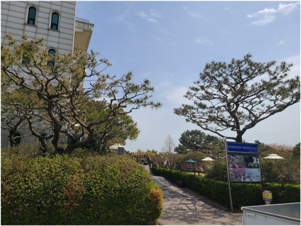 인천 비치카페 입구