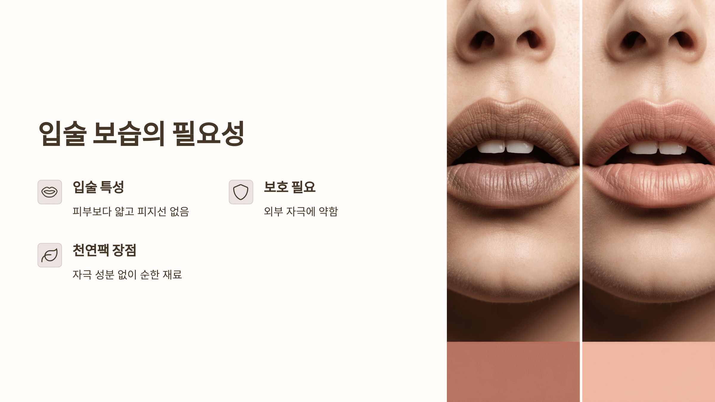 입술 보습과 관련된 사진입니다.