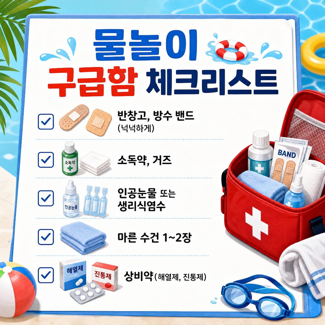 물놀이 구급함 체크리스트