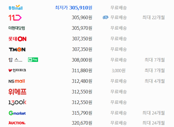 갤럭시 워치6, 클래식 최저가 다나와구입 금액 사진