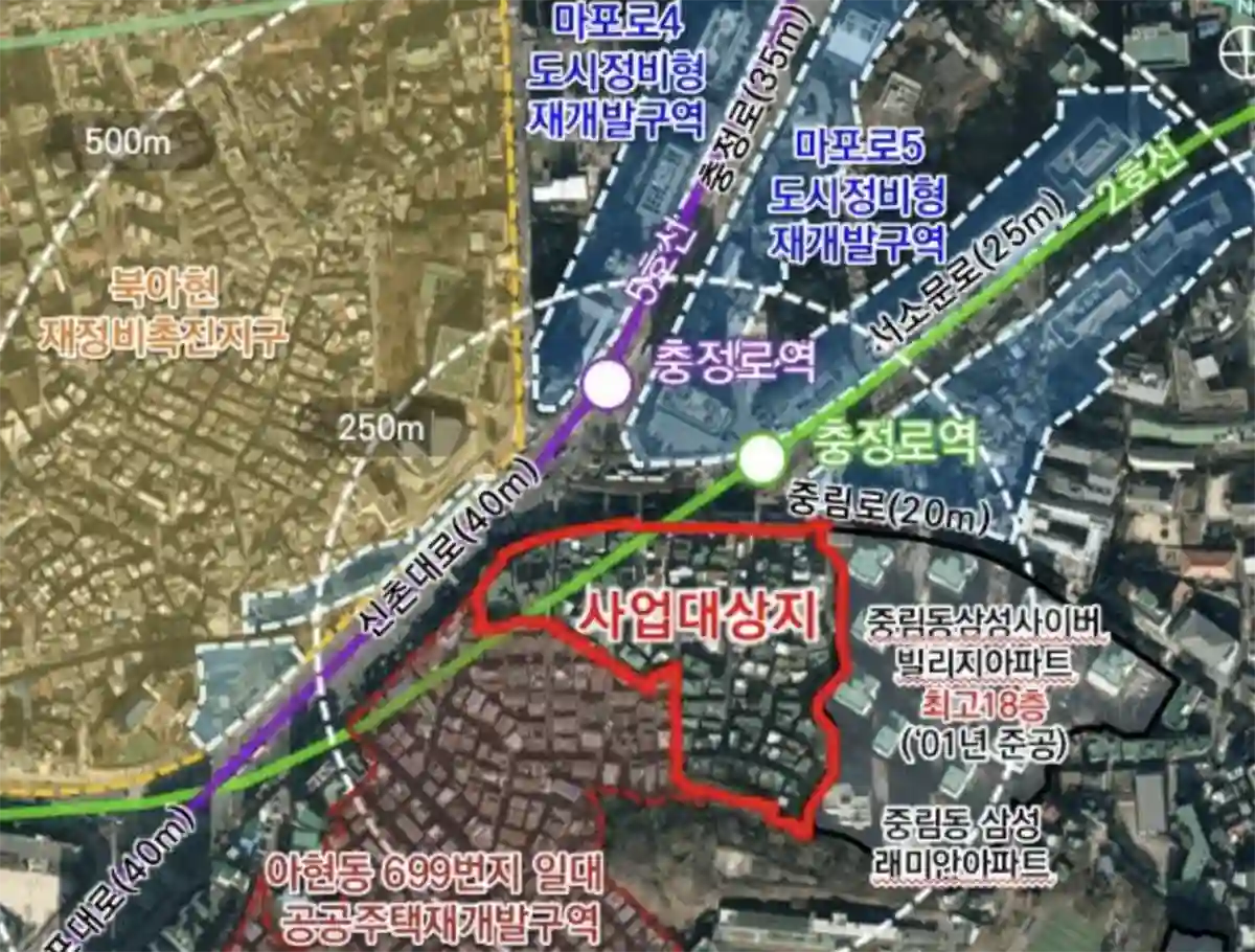 중림동398번지-재개발-사업대상지-위치