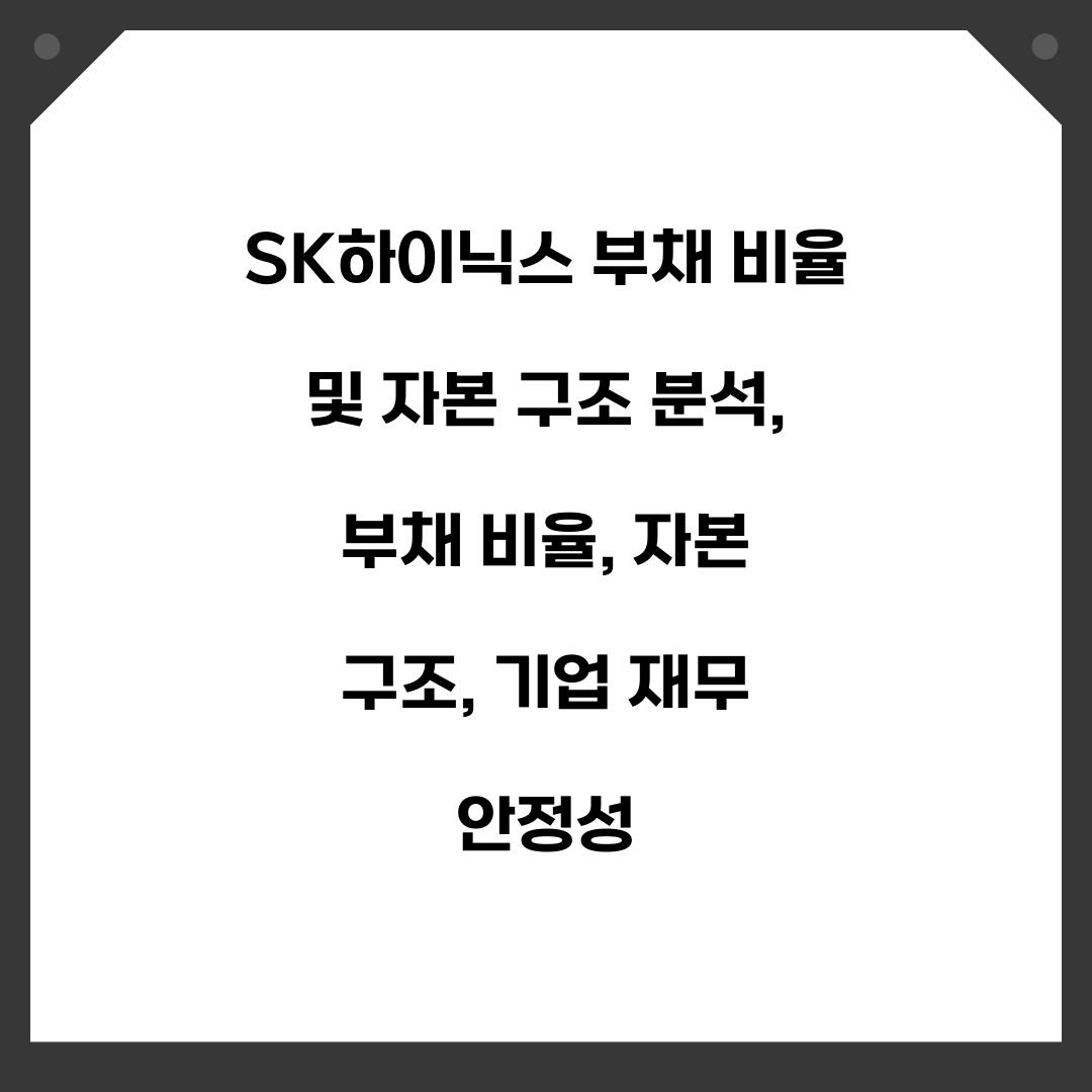 SK하이닉스 부채 비율 및 자본 구조 분석
