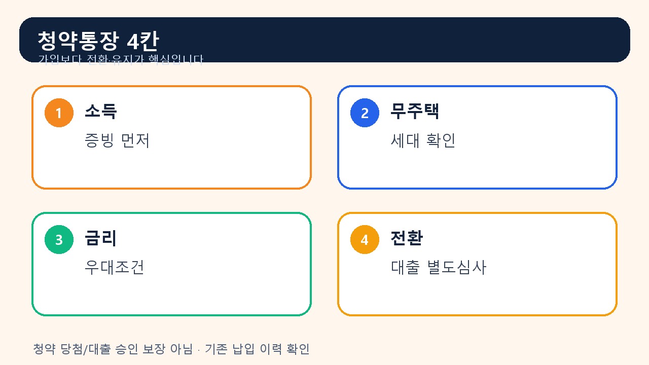 청년주택드림청약통장 대출 전환 체크카드 이미지
