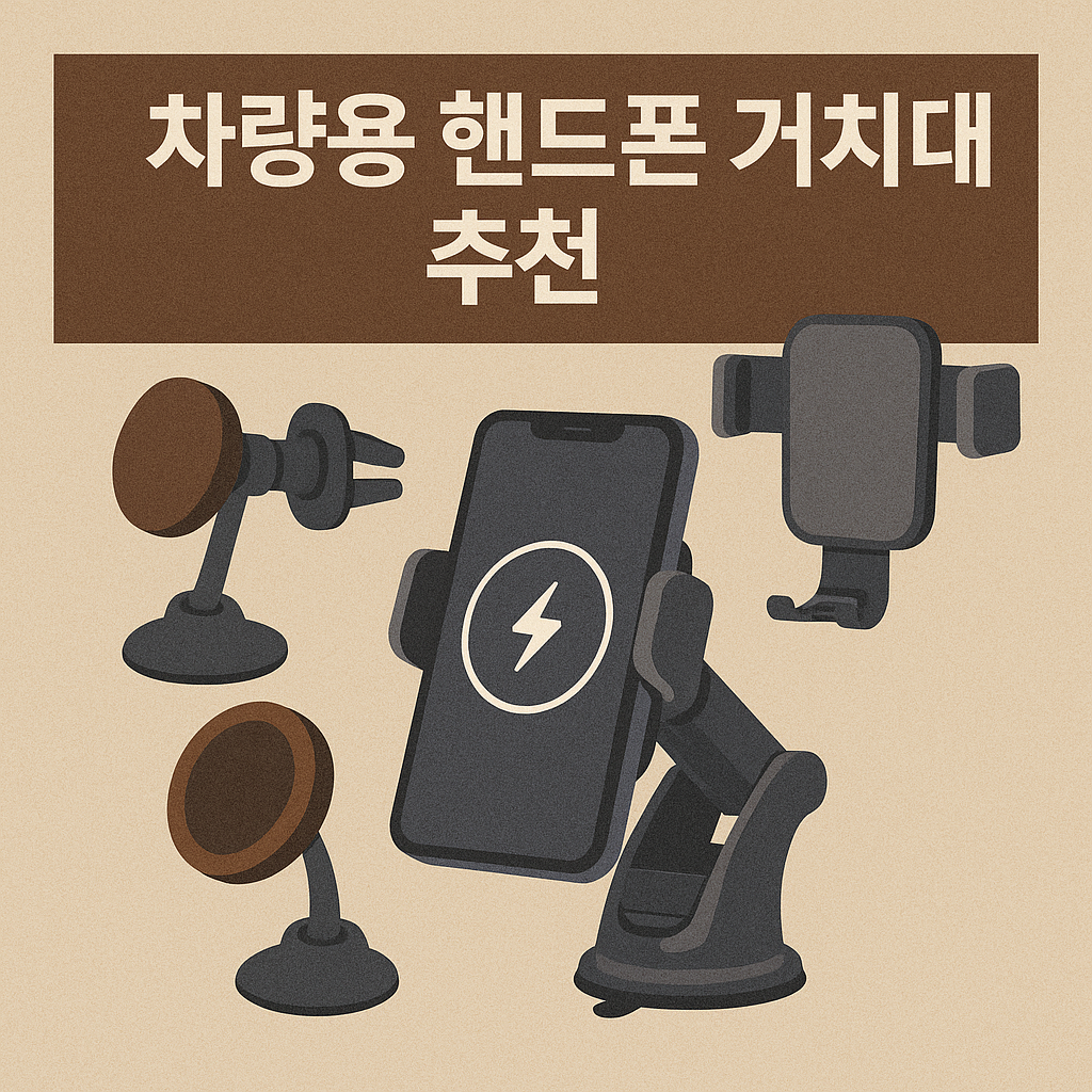차량용 핸드폰 거치대 추천: 무선충전·자석 거치대 등 BEST5 모음