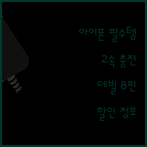 아이폰 유저 필수템! 로건 데빌 8핀..